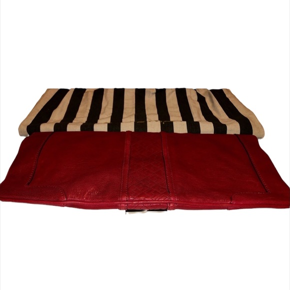 EUC L.A.M.B by Gewn Stefani red leather clutch. - Picture 7 of 13